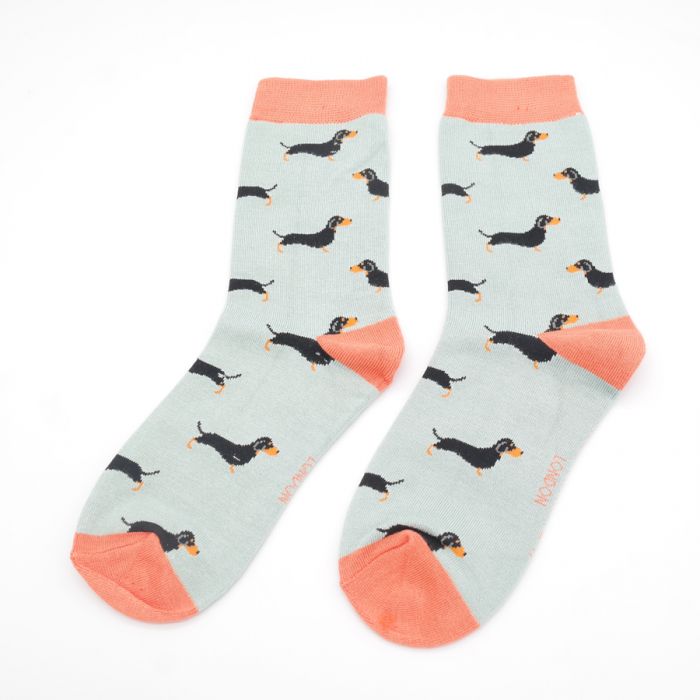 Ladies Bamboo Socks In a Box - Little Sausage Dogs Socks BambooBeautiful Ltd 