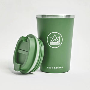 Neon Kactus Reusable Coffee Cup Food & Beverage Carriers BambooBeautiful Ltd Happy Camper 