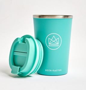 Neon Kactus Reuseable Coffee Cup BambooBeautiful Ltd 