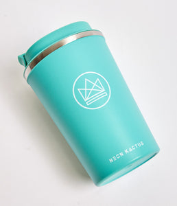 Neon Kactus Reuseable Coffee Cup BambooBeautiful Ltd Making Waves 