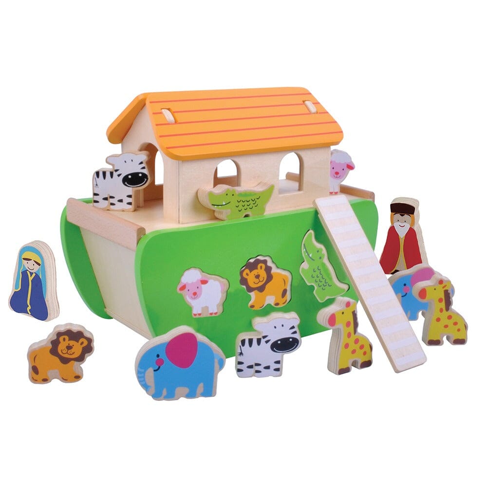 Noah's Ark Wooden Shape Sorter Wooden Toys BambooBeautiful 