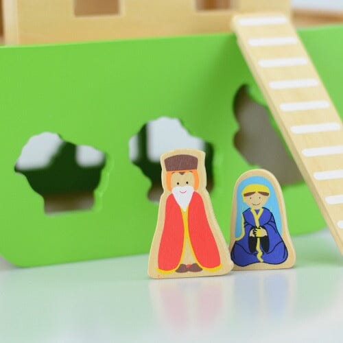 Noah's Ark Wooden Shape Sorter Wooden Toys BambooBeautiful 