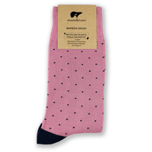 Load image into Gallery viewer, Slopes and Town Bamboo Socks - Pink Dotty BambooBeautiful Ltd 