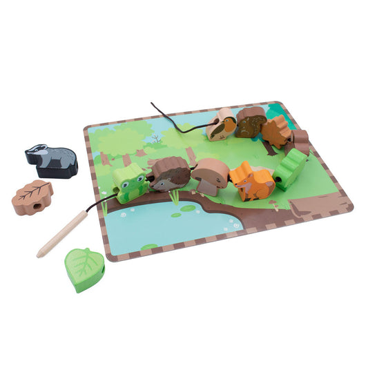 Wooden Lacing Game Toys & Games BambooBeautiful 