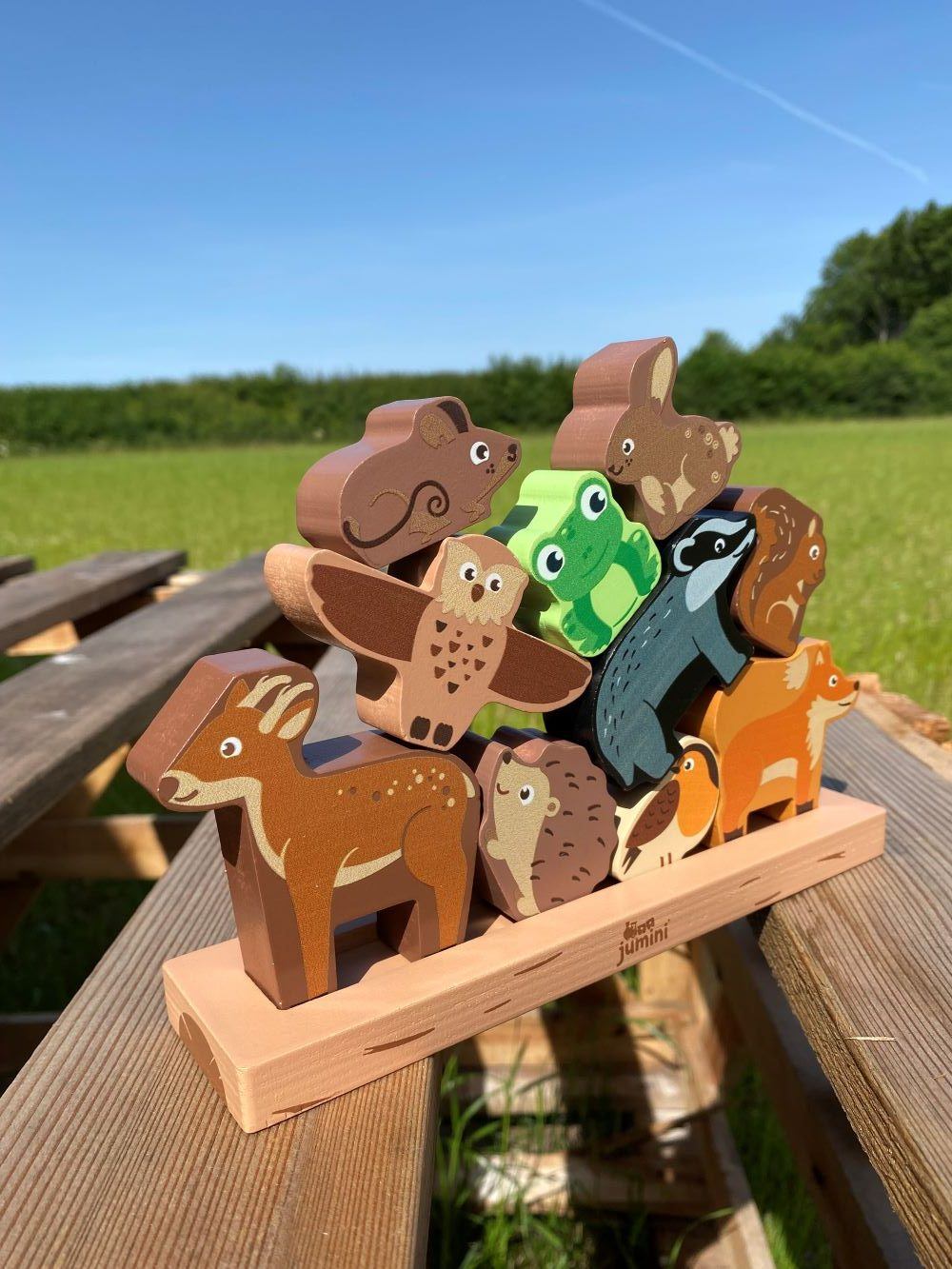 Woodland Wooden Balance Game Toys & Games BambooBeautiful 